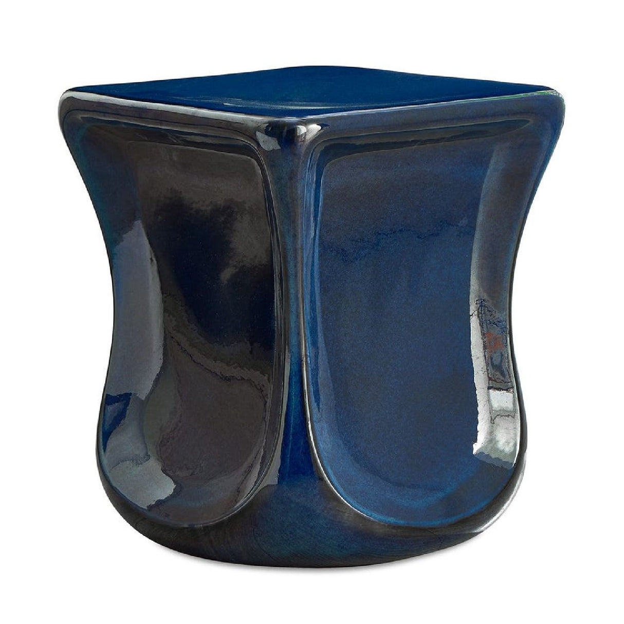 Blue Eartheware Indoor/Outdoor Garden Stool | Oroa.com