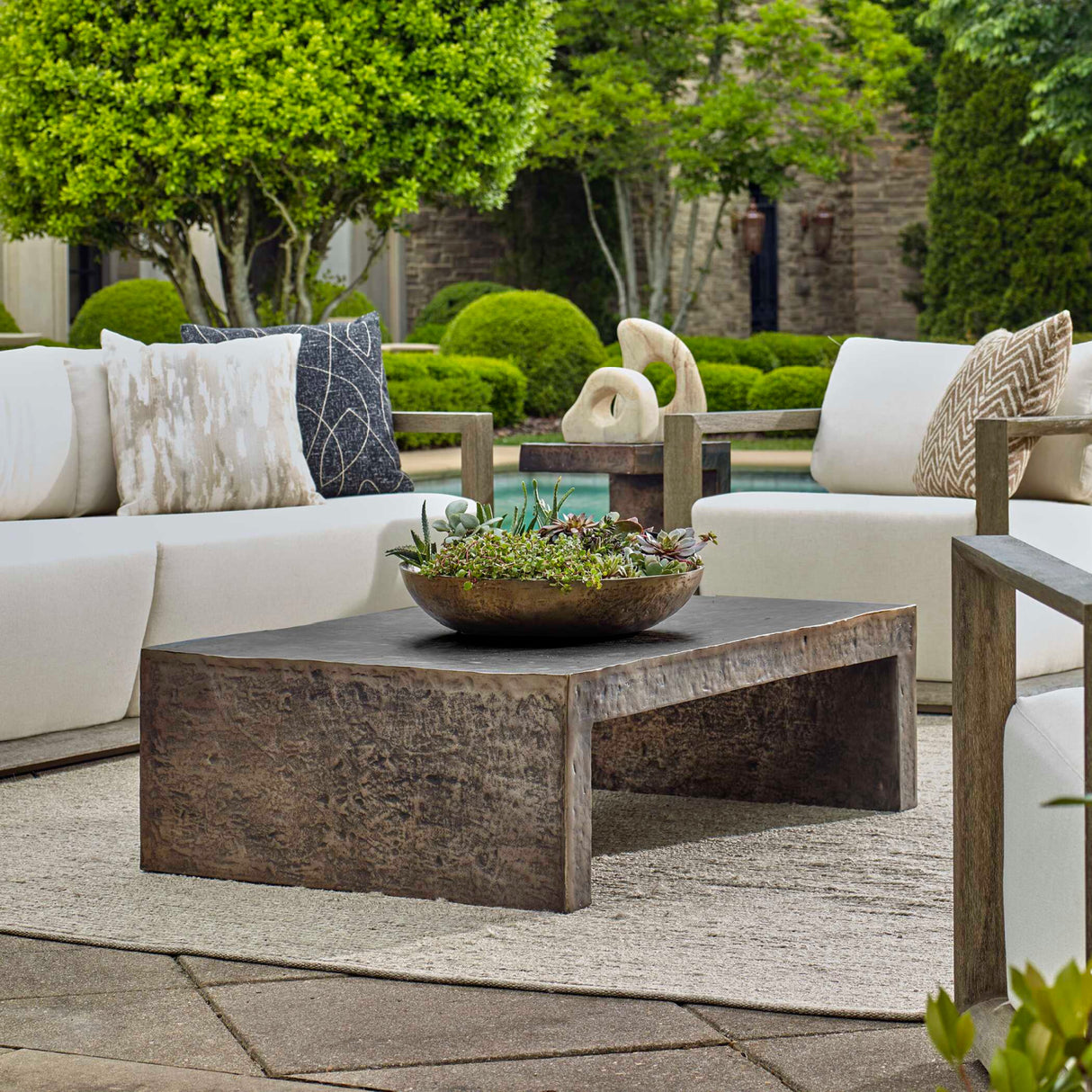 Bronze Indoor/Outdoor Coffee Table | Oroa.com