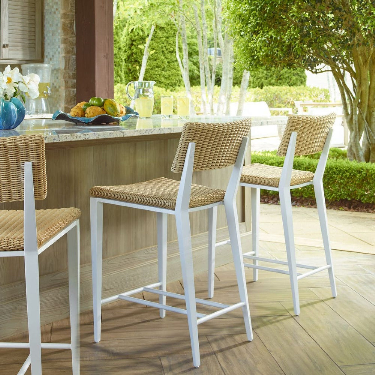 Wicker Outdoor Bar Stool | Oroa.com