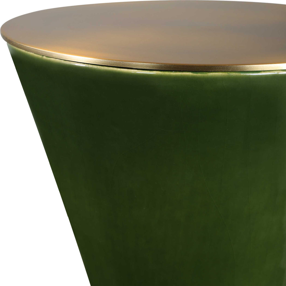 Green Ceramic Hourglass Drink Table | Oroa.com