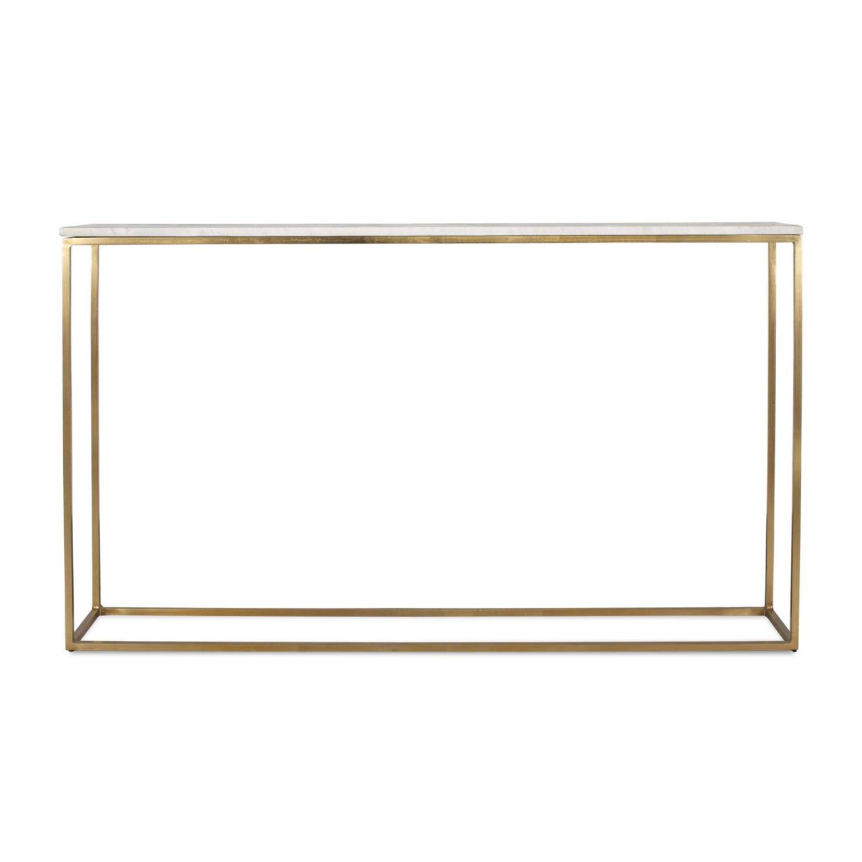 White Marble Minimalist Console Table | Oroa.com