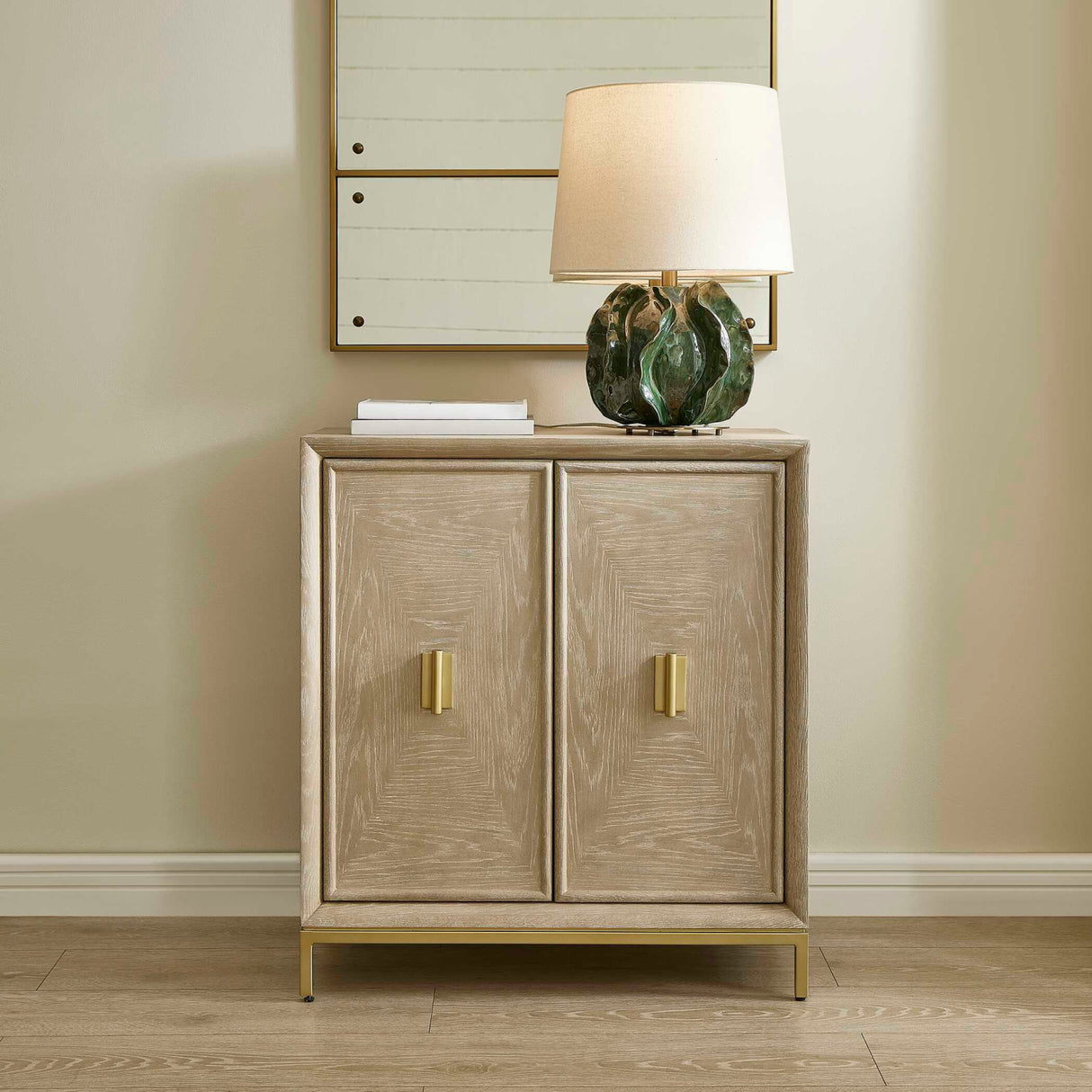 Cerused Oak 2-Door Cabinet | Oroa.com