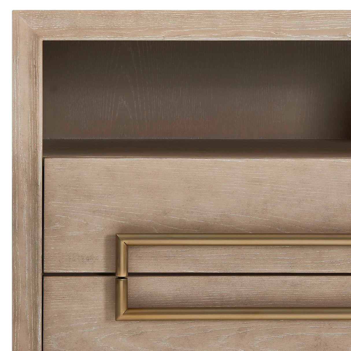 Light Oak 2-Drawer Side Table | Oroa.com
