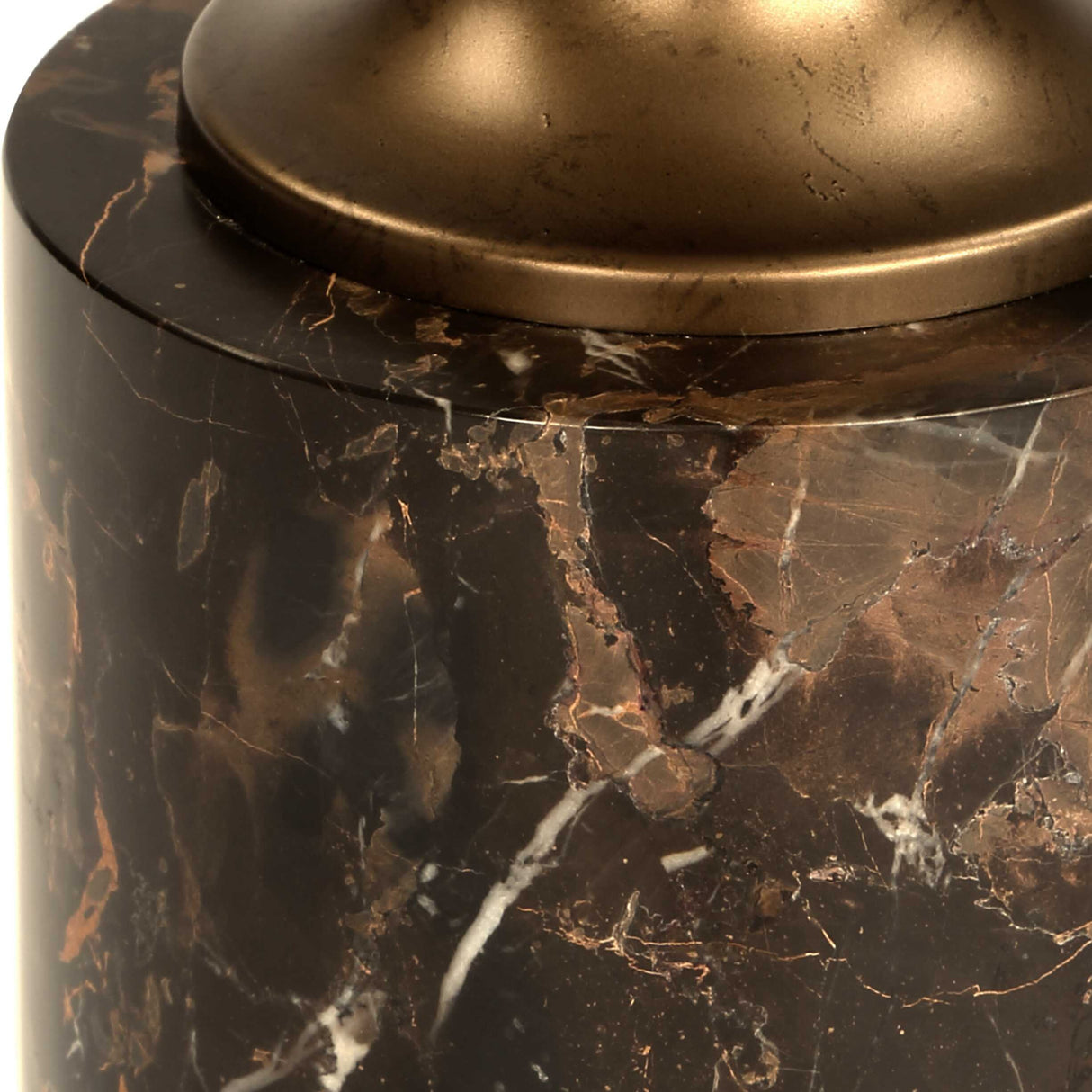 Black Marble Pedestal Drink Table | Oroa.com