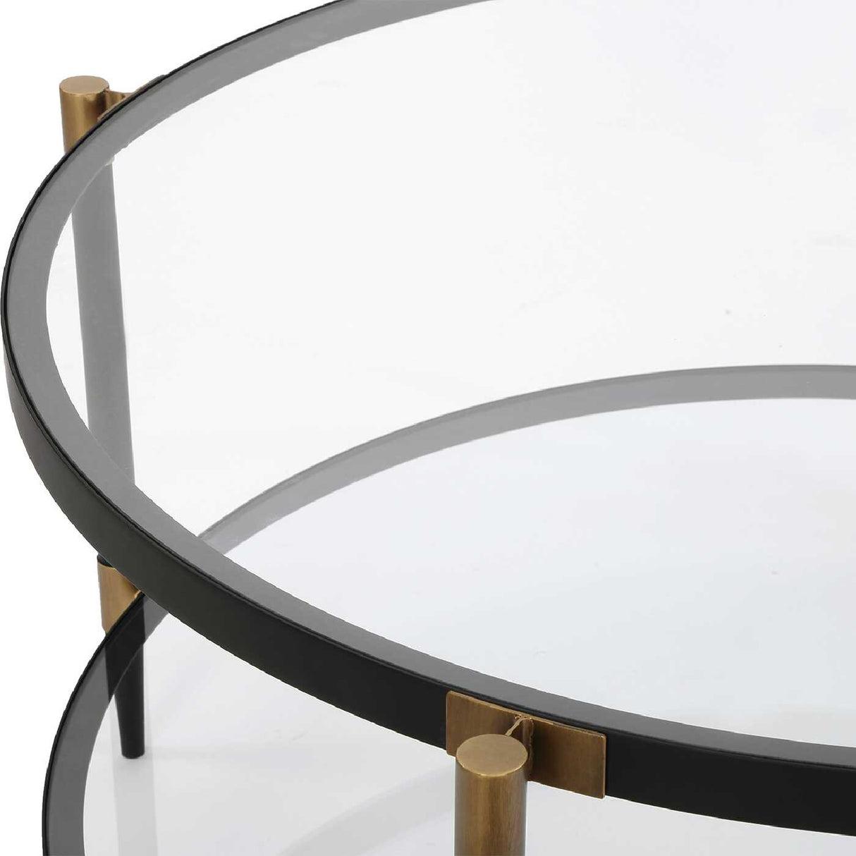 Round Tempered Glass Coffee Table | Oroa.com