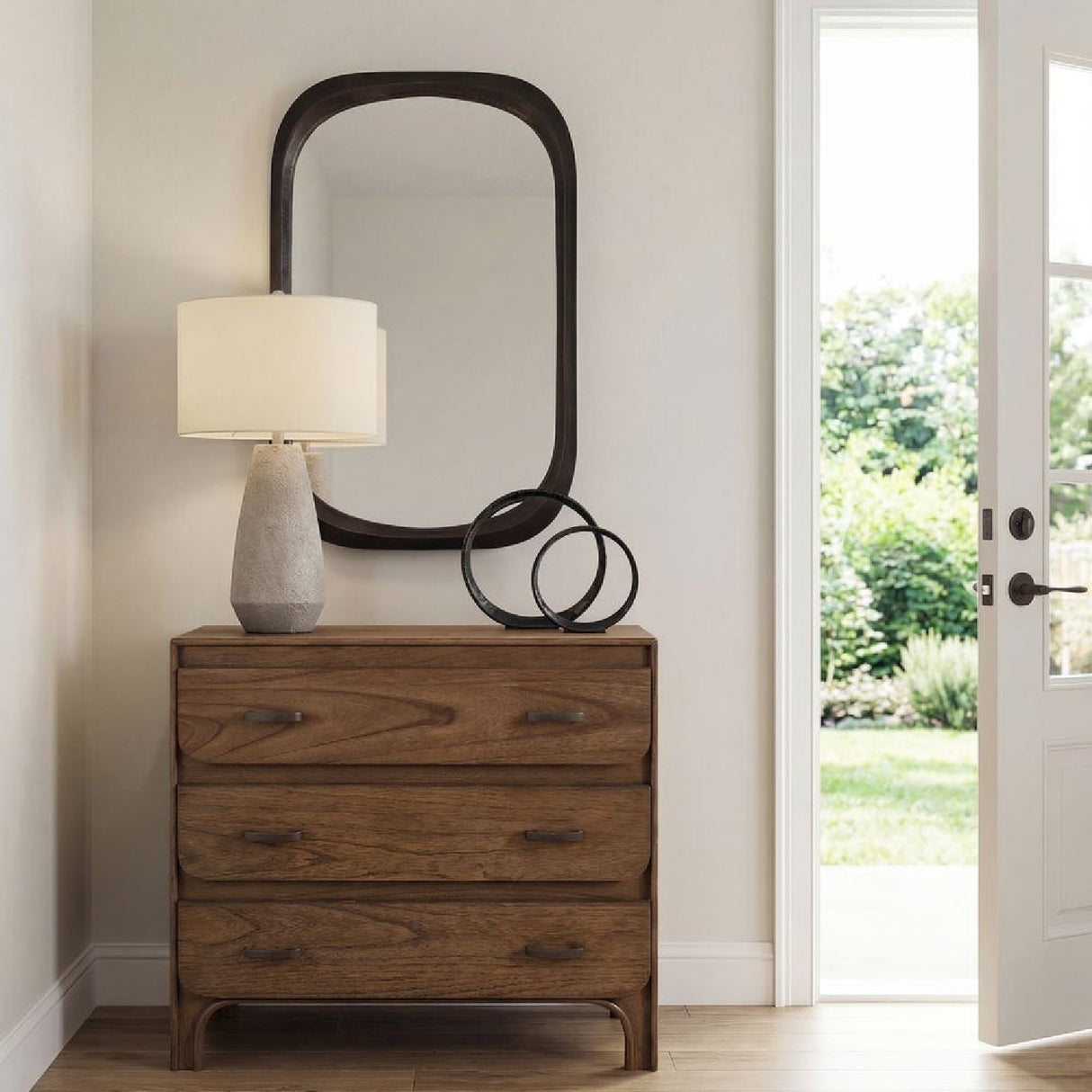 Rustic Wooden 3-Drawer Chest | Oroa.com