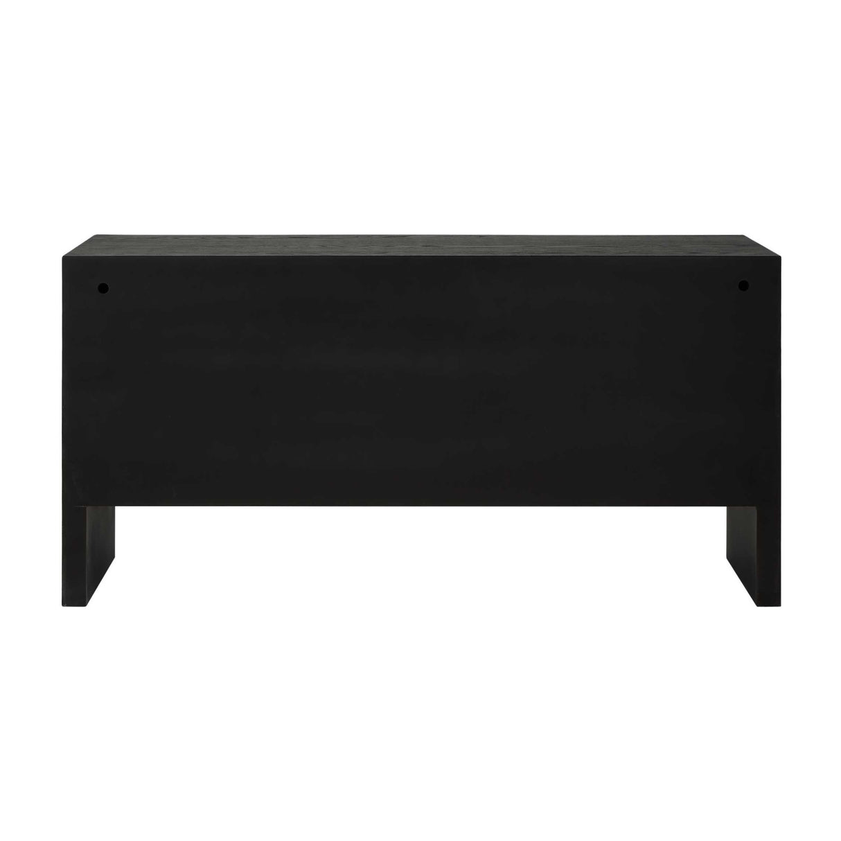 Black Grasscloth 4-Door Cabinet | Oroa.com