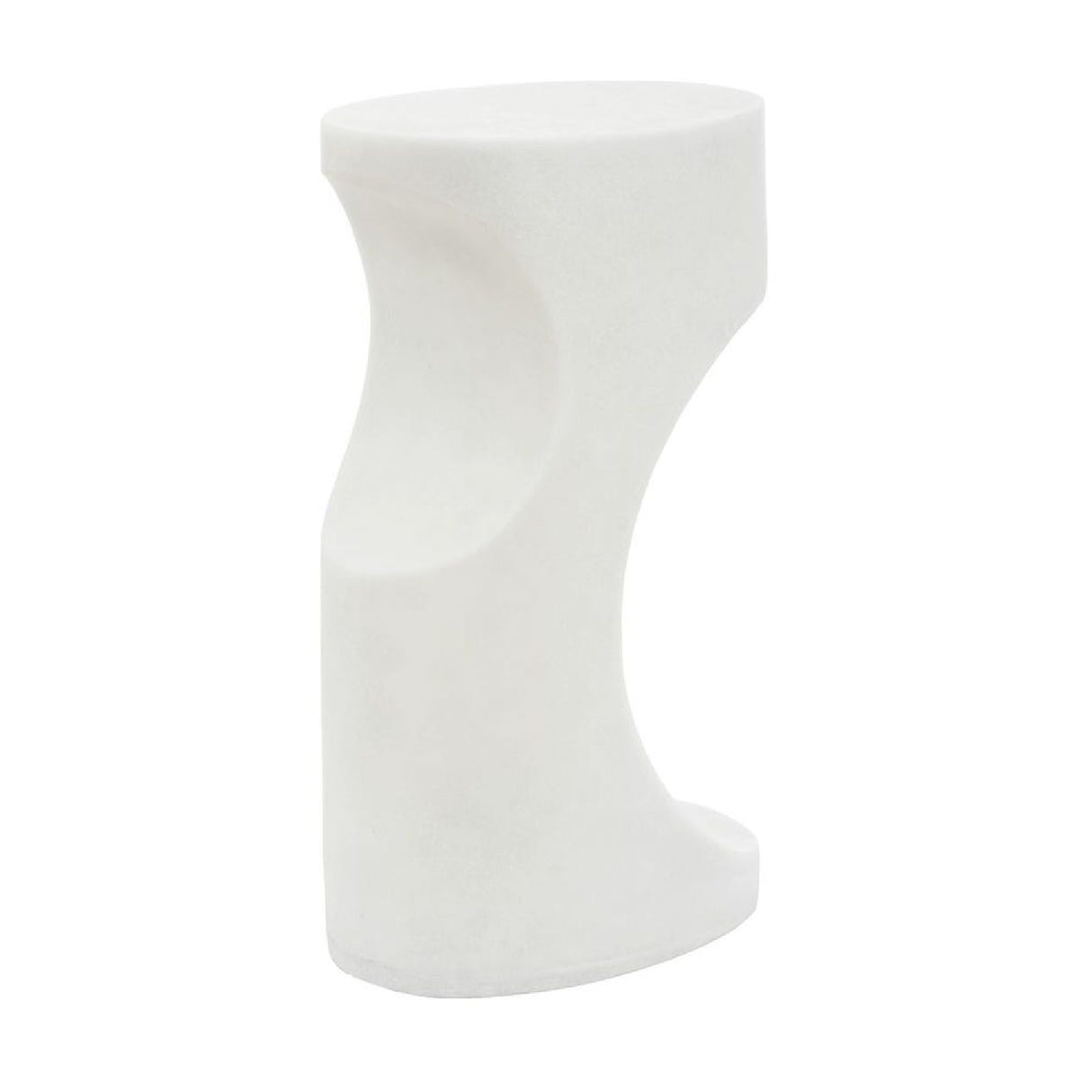 White Stone Indoor/Outdoor Accent Table | Oroa.com