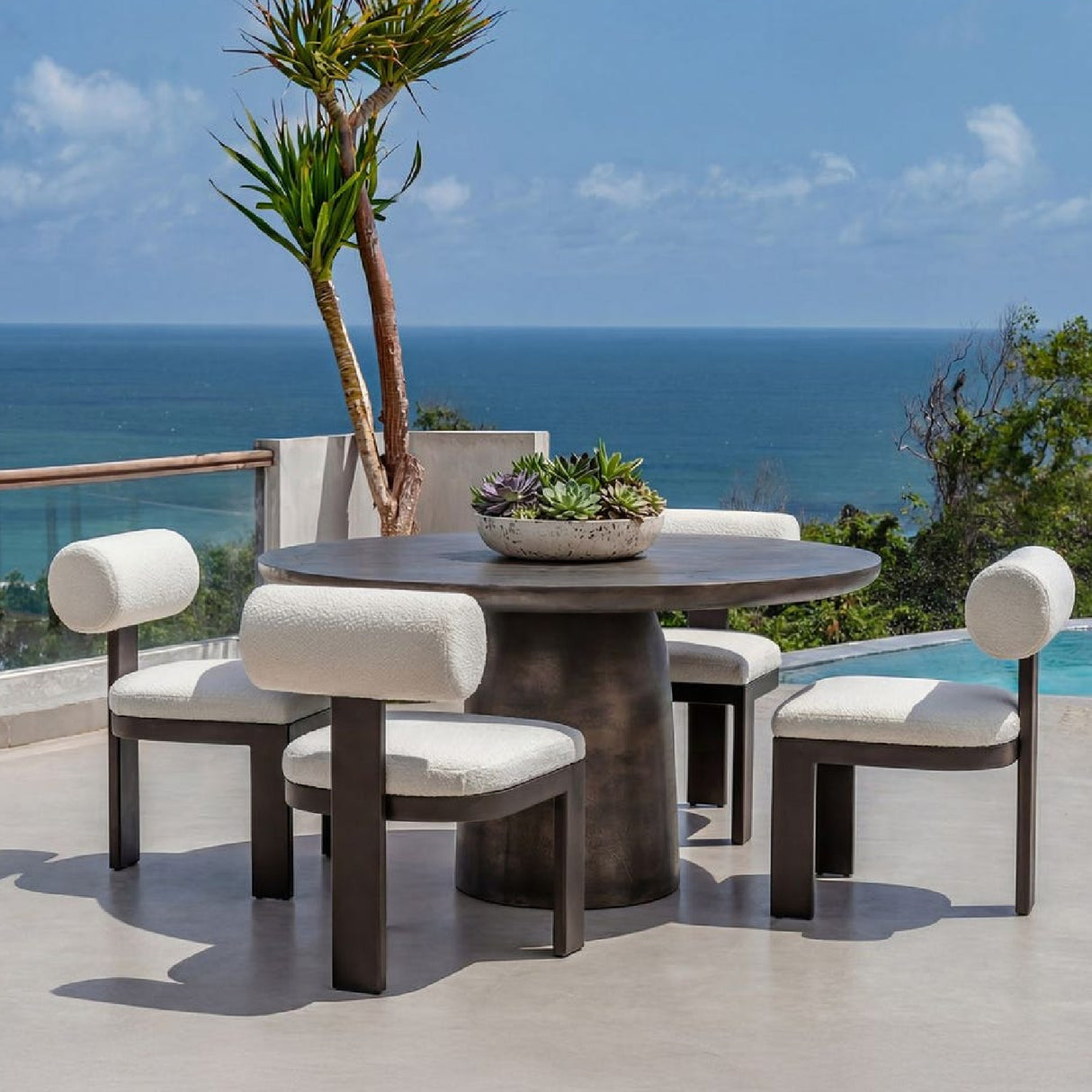 Modern European furniture - Golden Bronze Indoor/Outdoor Bistro Table - www.oroa.com | Oroa.com
