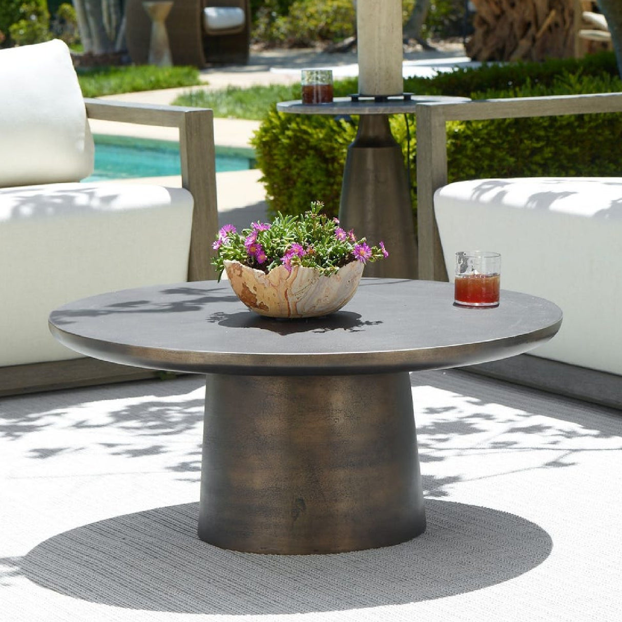 Golden Bronze Indoor/Outdoor Coffee Table | Oroa.com