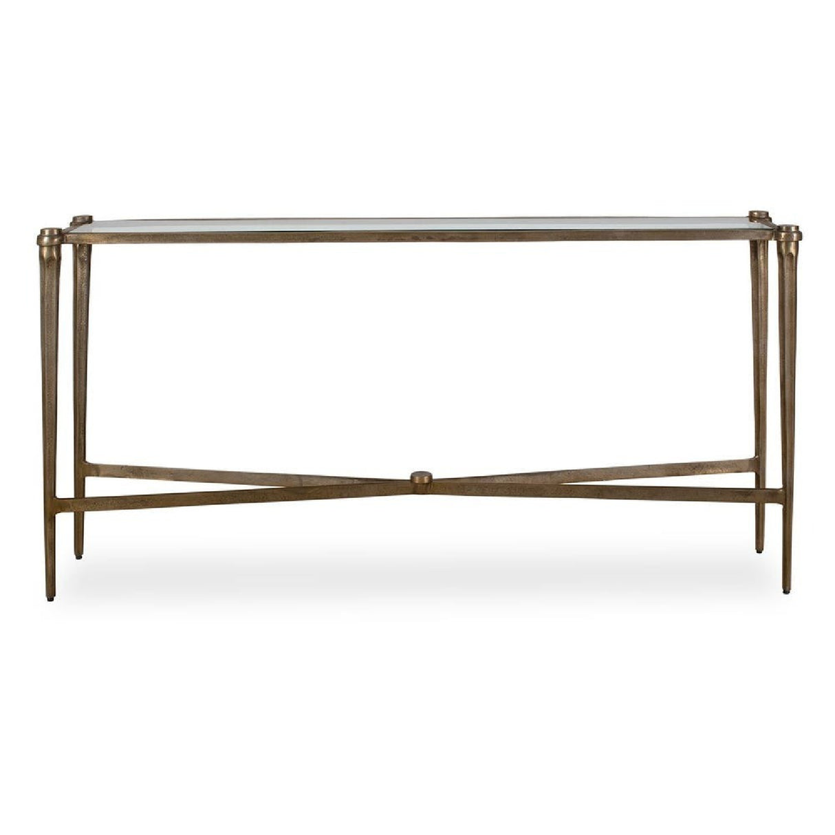 Antique Brass Framed Console Table | Oroa.com