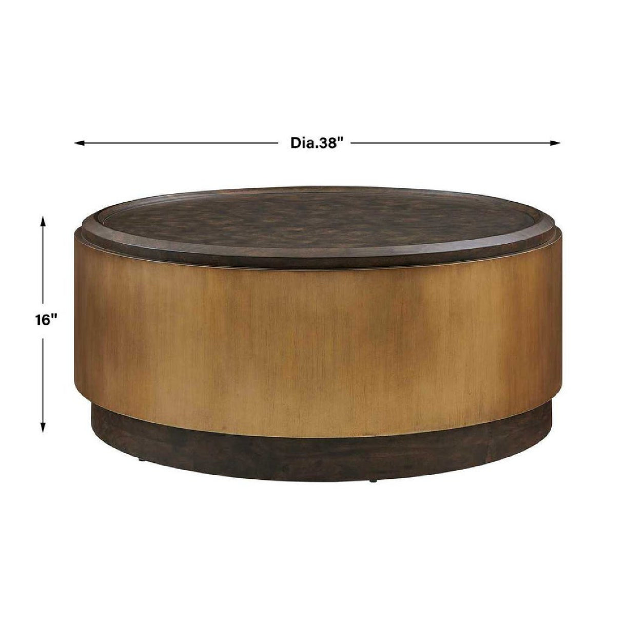 Mappa Burl Round Coffee Table | Oroa.com