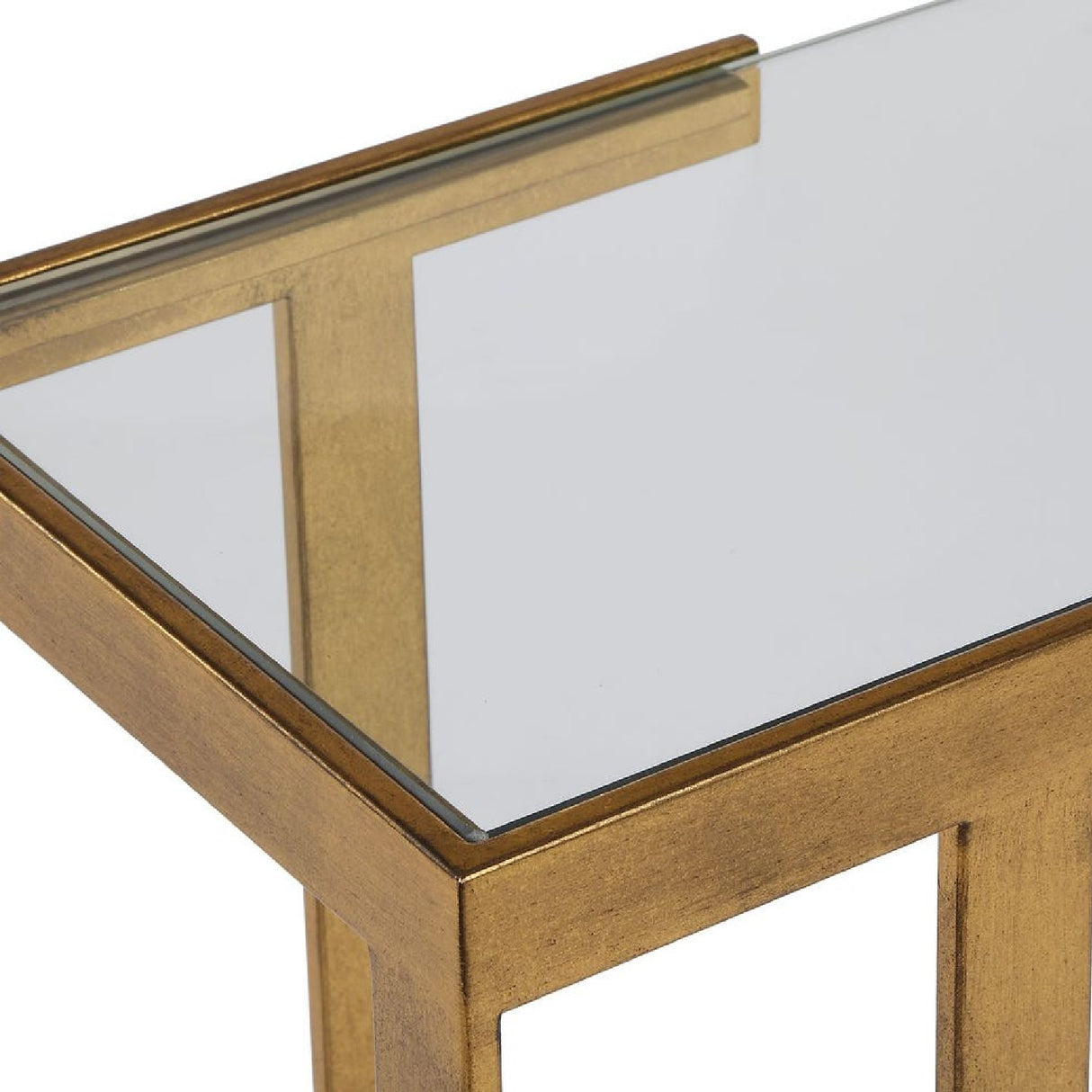 Gold Framed Glass Console Table | Oroa.com