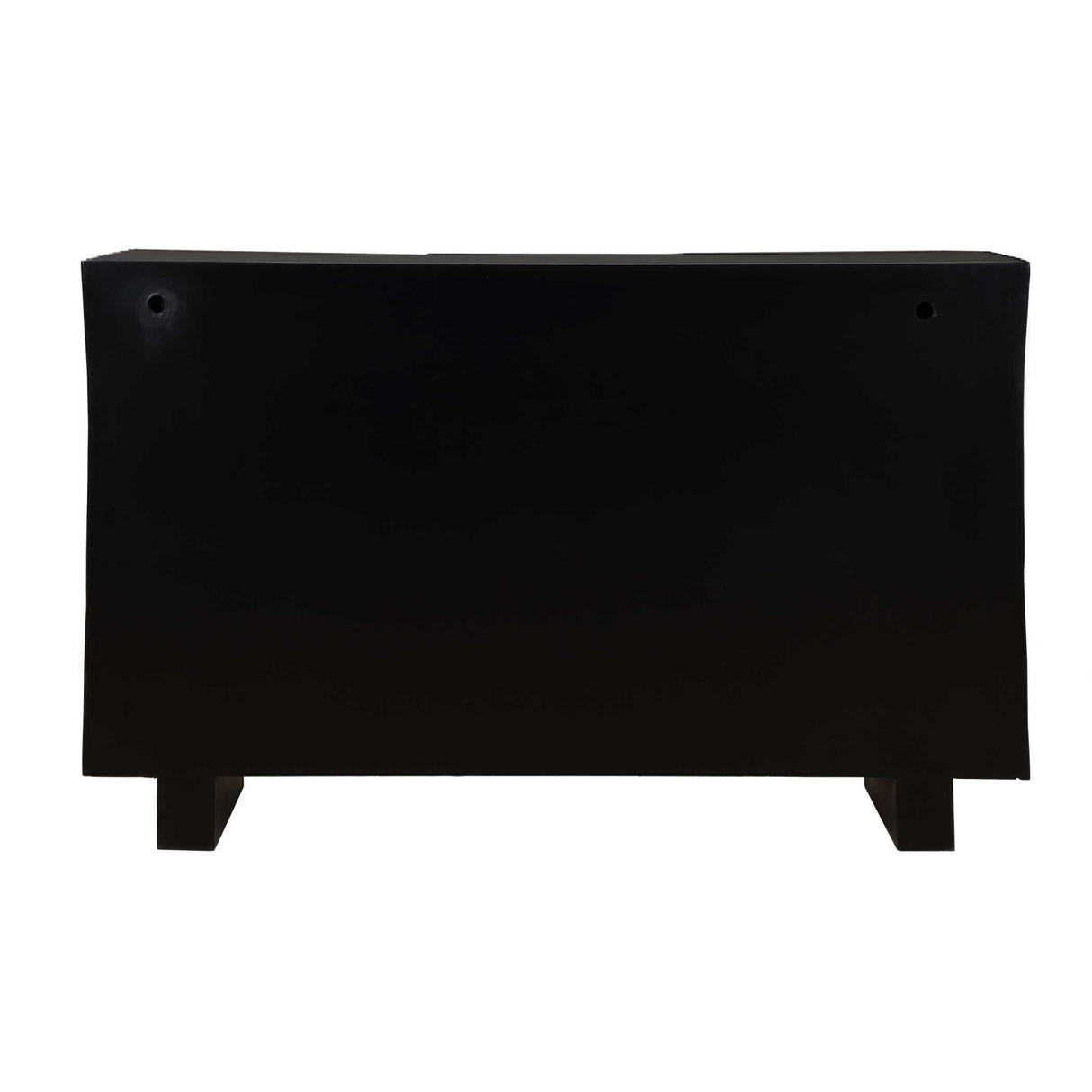 Black Carved Wooden 3-Door Cabinet | Oroa.com