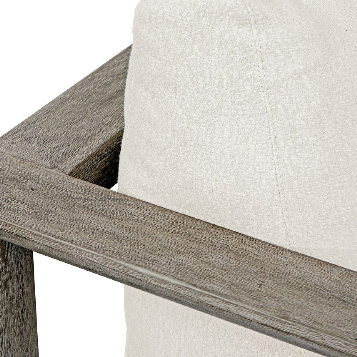 White Cushioned Outdoor Lounge Chair | Oroa.com