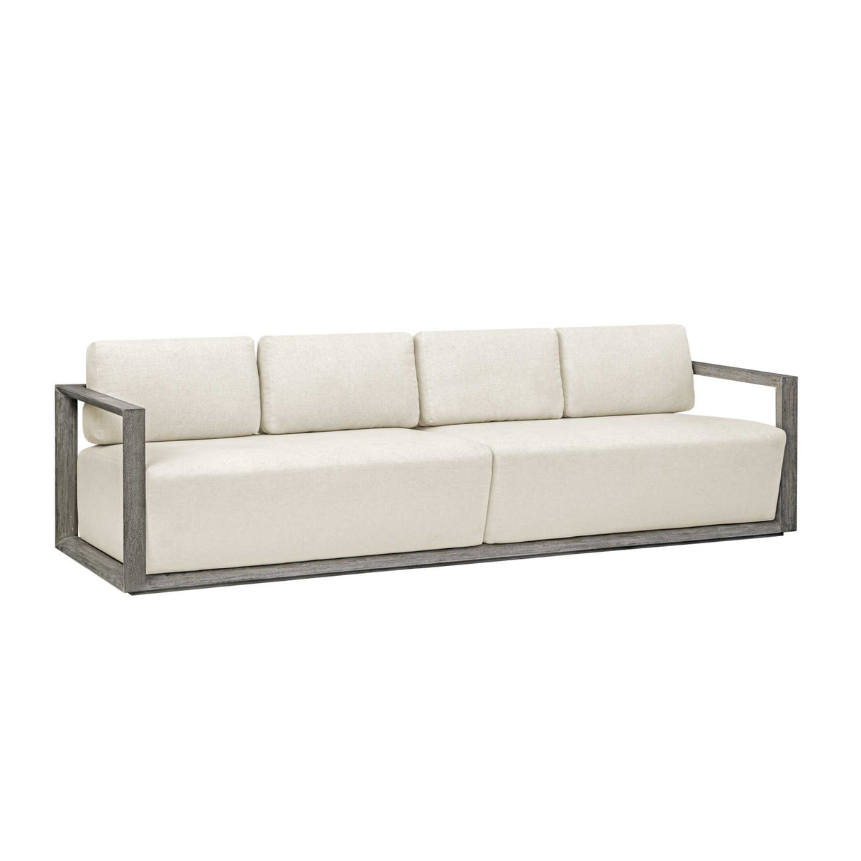 Modern European furniture - Gray Mahogany Outdoor 4-Seater Sofa - www.oroa.com | Oroa.com