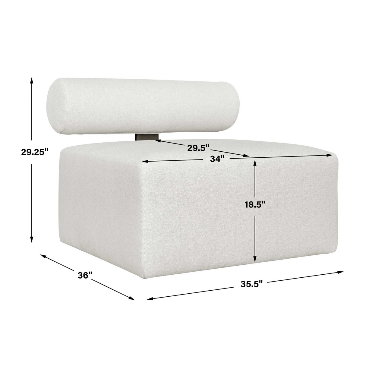 White Fabric Outdoor Sofa | Oroa.com