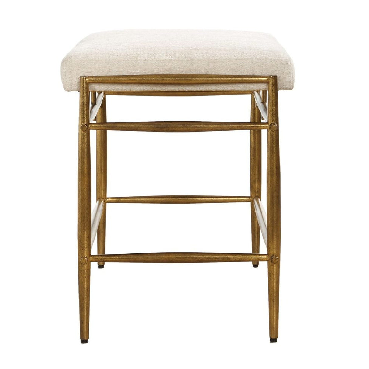 White Chenille Bench S | Oroa.com