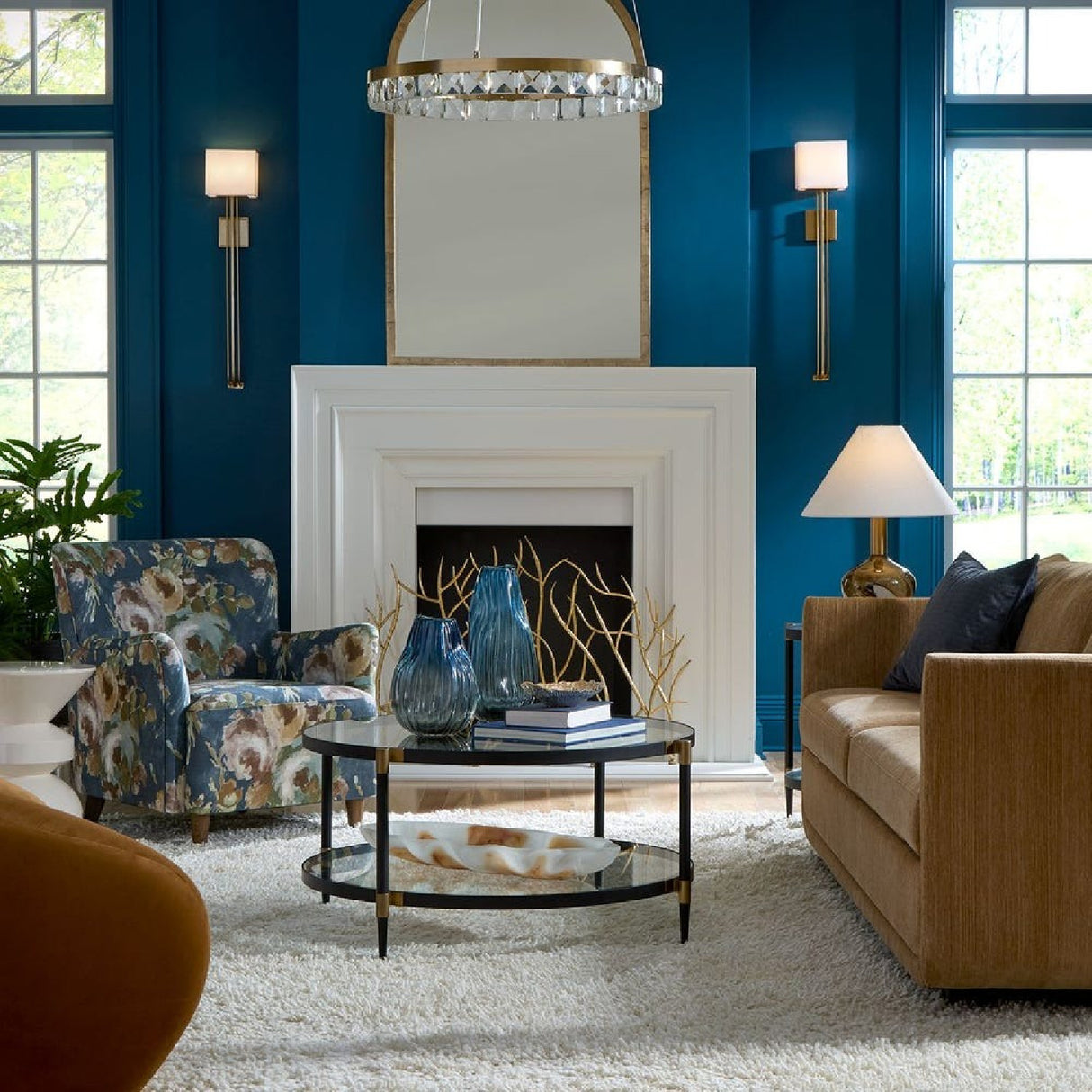 Floral Print Accent Armchair | Oroa.com