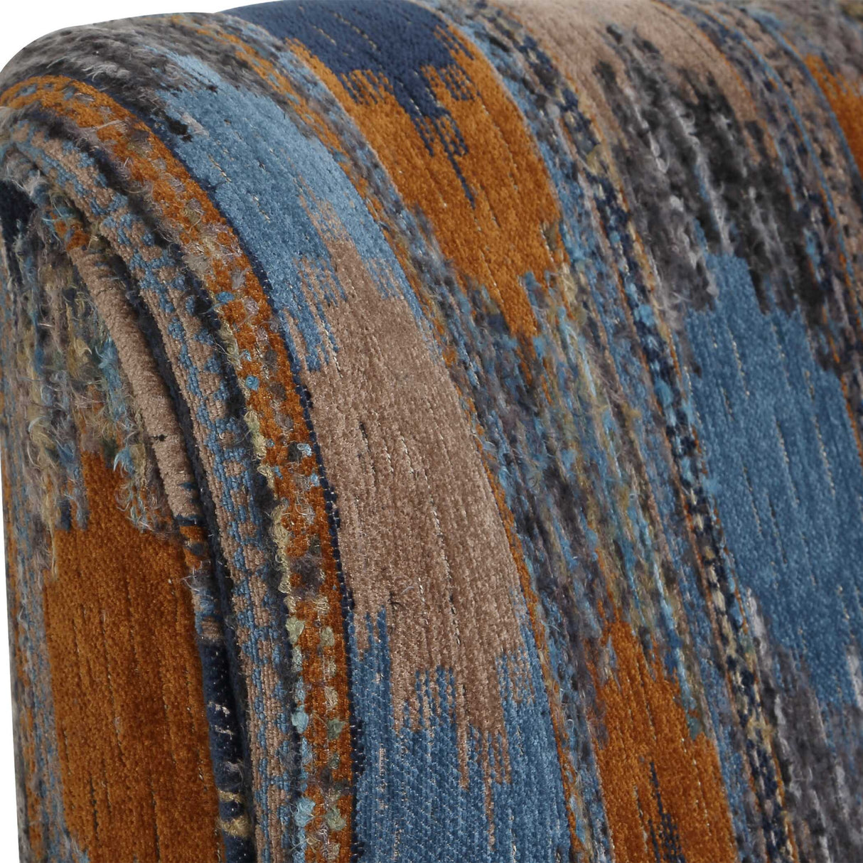 Ikat Print Chenille Lounge Chair | Oroa.com