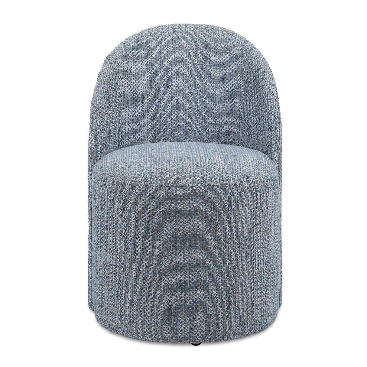Chenille Caster Swivel Dining Chair | Oroa.com