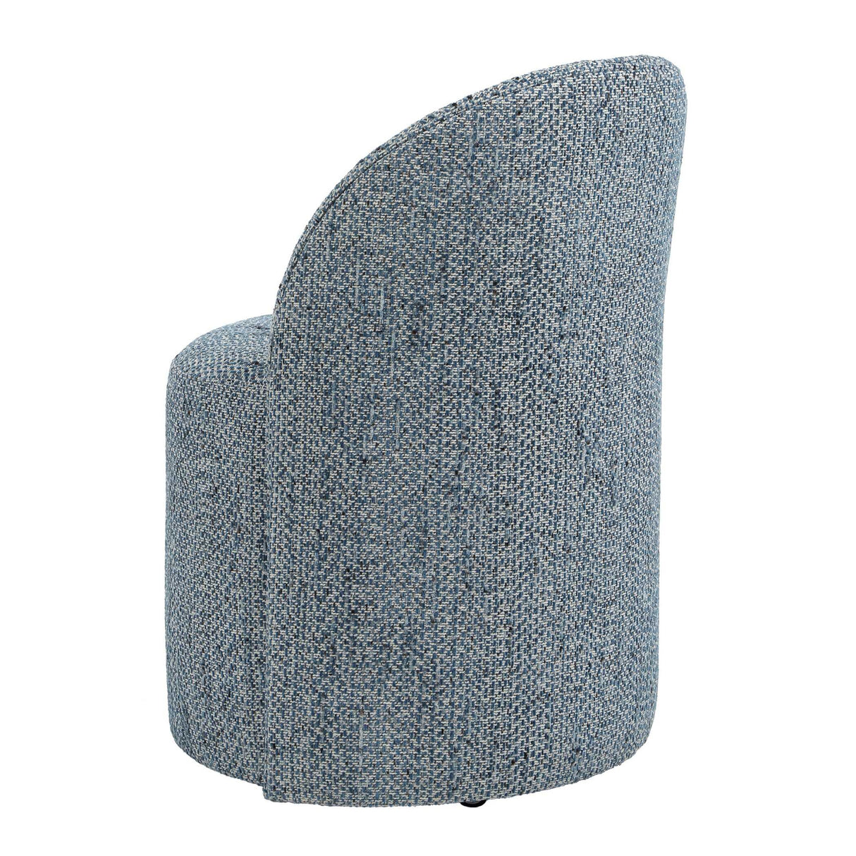 Chenille Caster Swivel Dining Chair | Oroa.com