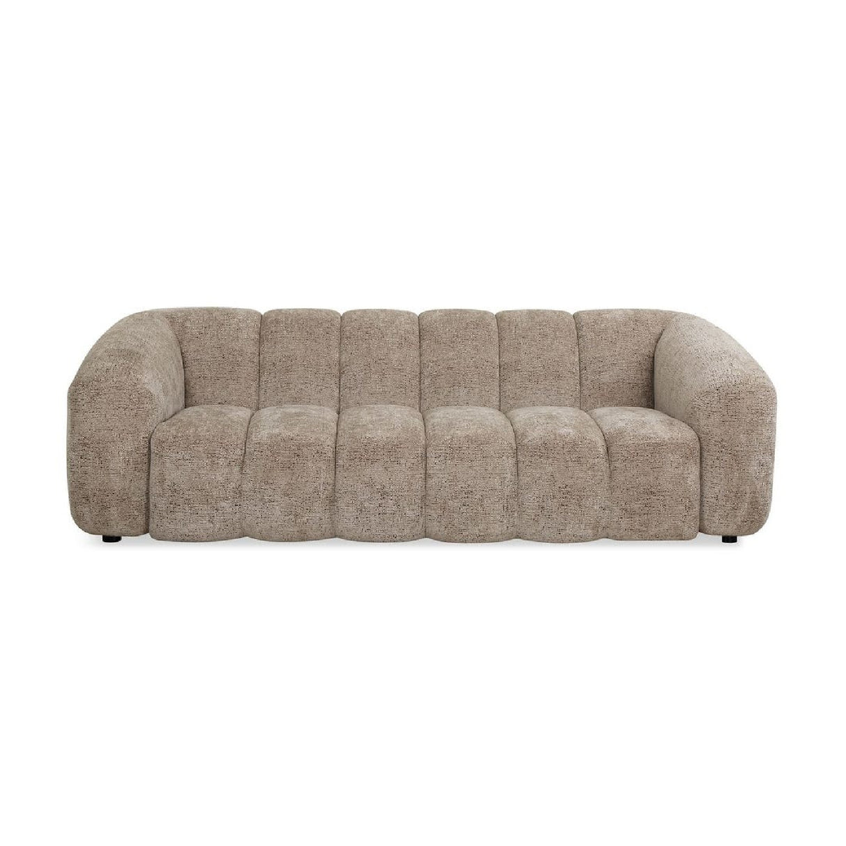 Beige Chenille Channeled Sofa | Oroa.com