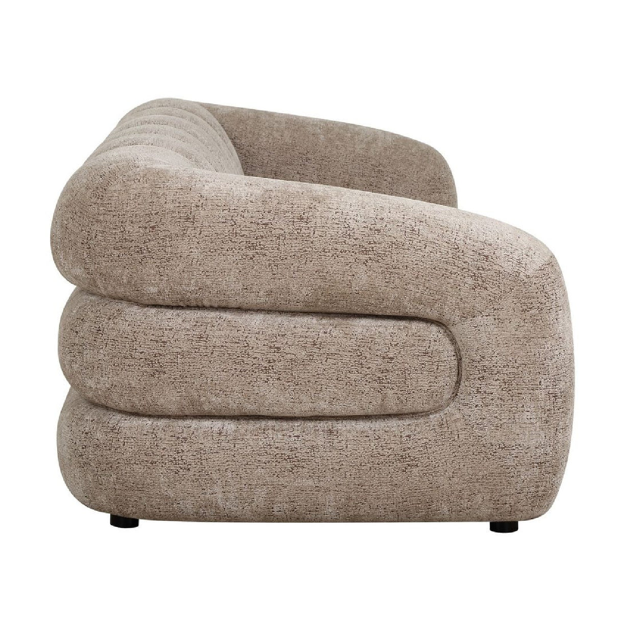Beige Chenille Channeled Sofa | Oroa.com