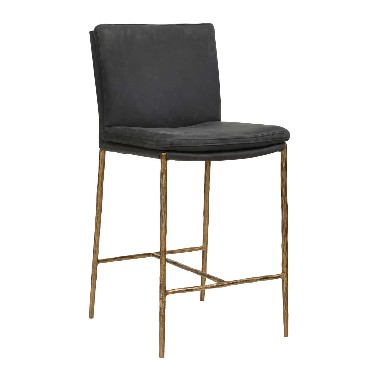 Gray Leather Counter Stool | Oroa.com