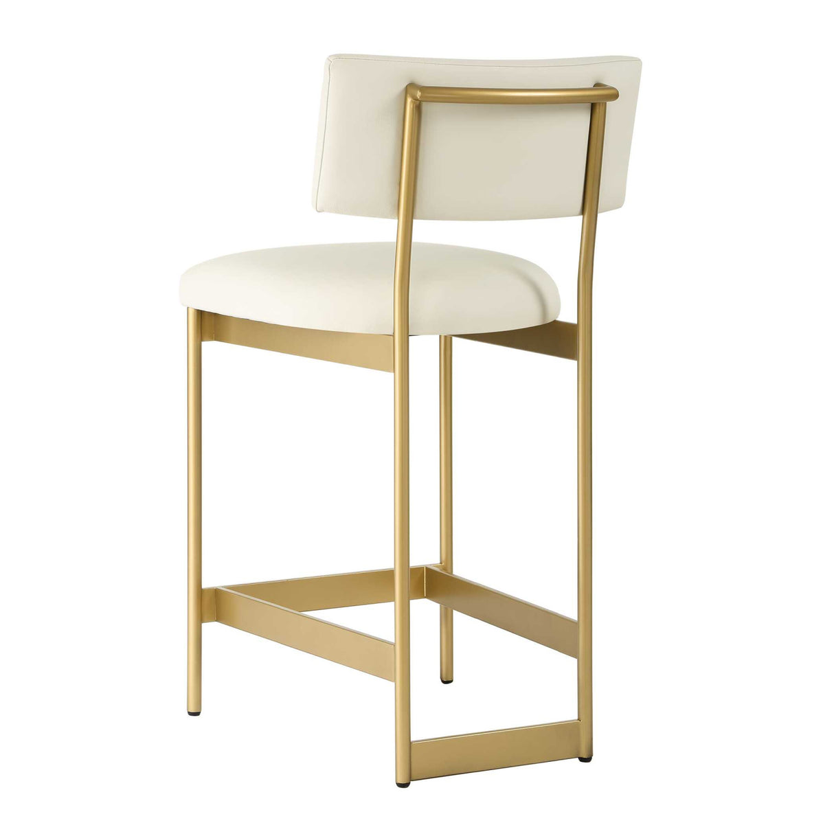 White Leather Counter Stool | Oroa.com