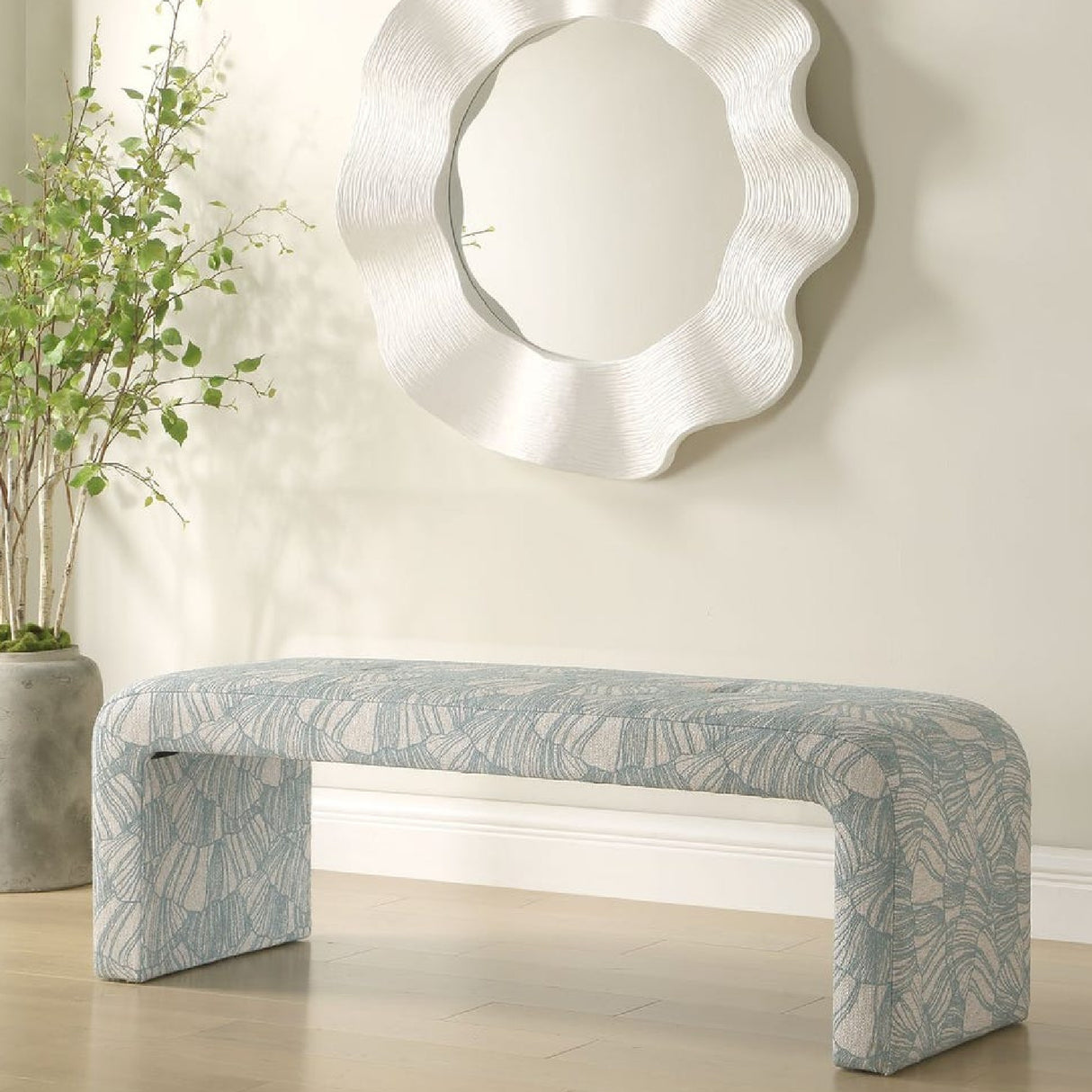 Blue Shell Printed Bench | Oroa.com