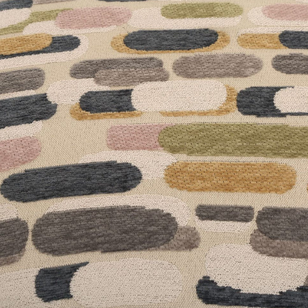 Multicolored Pattern Storage Ottoman | Oroa.com