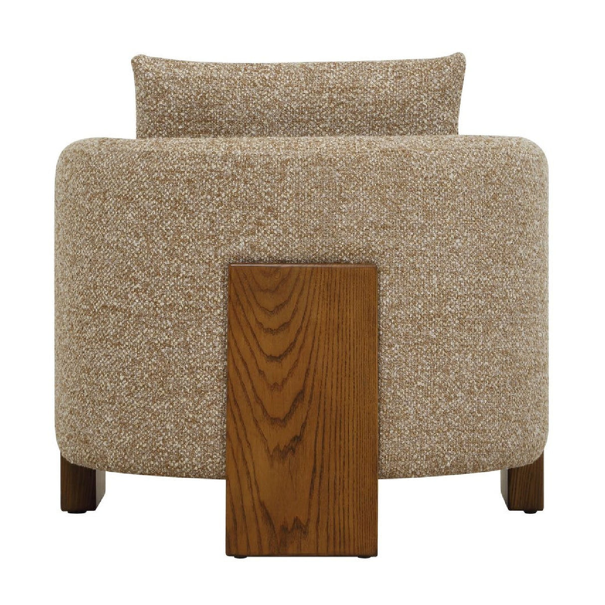 Cream Boucle 3-Legged Accent Chair | Oroa.com