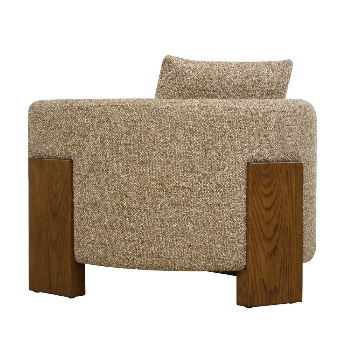 Cream Boucle 3-Legged Accent Chair | Oroa.com