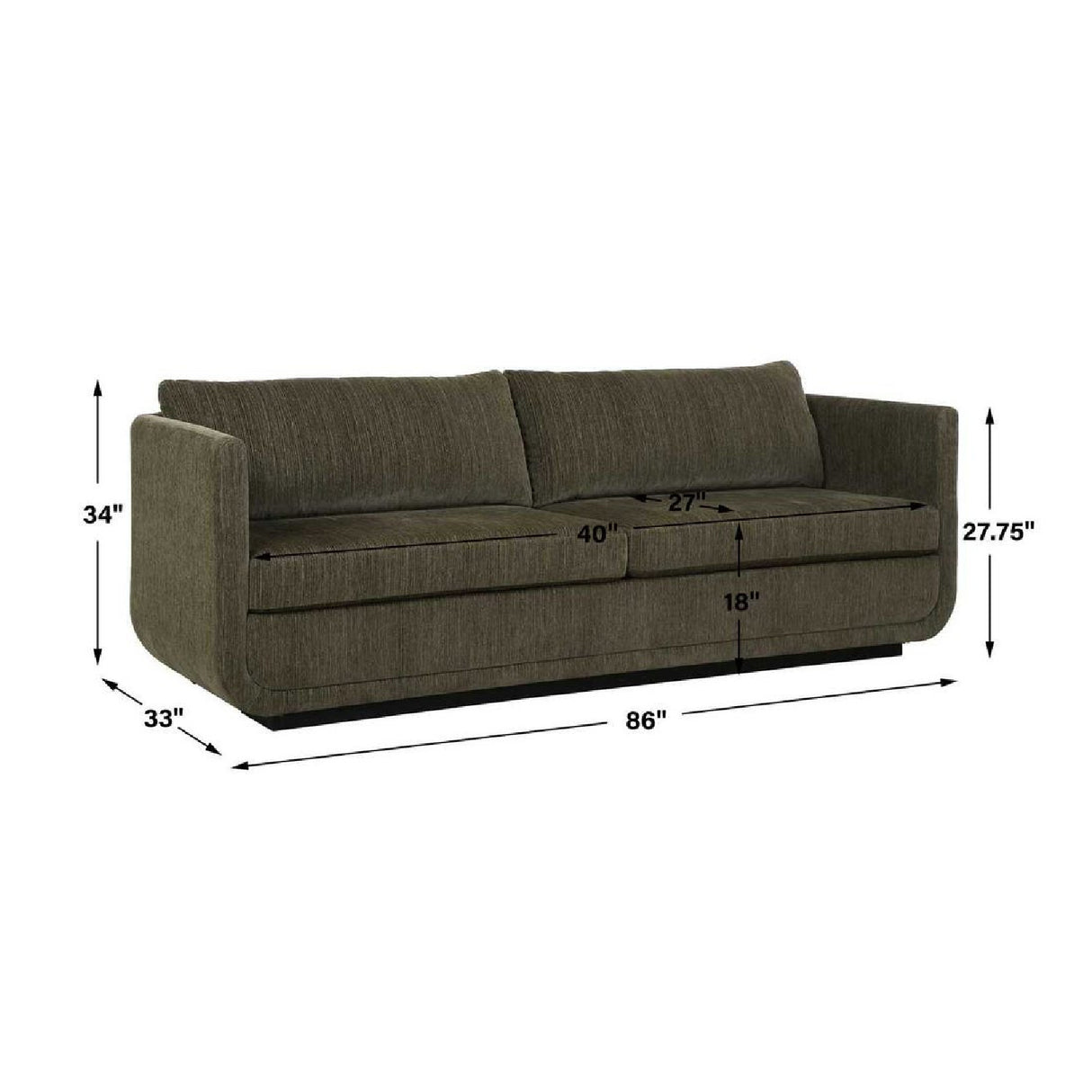 Textured Chenille Sofa | Oroa.com
