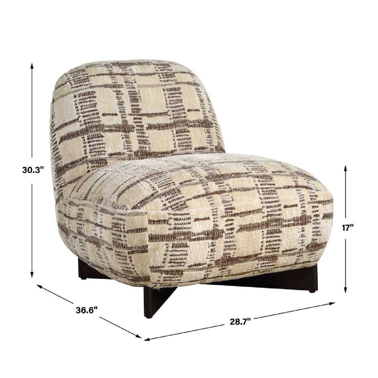 Woven Chenille Accent Chair | Oroa.com