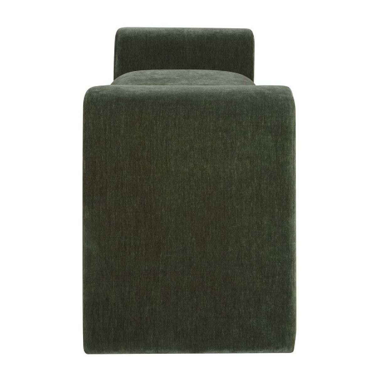 Green Velvet Curved Bench | Oroa.com