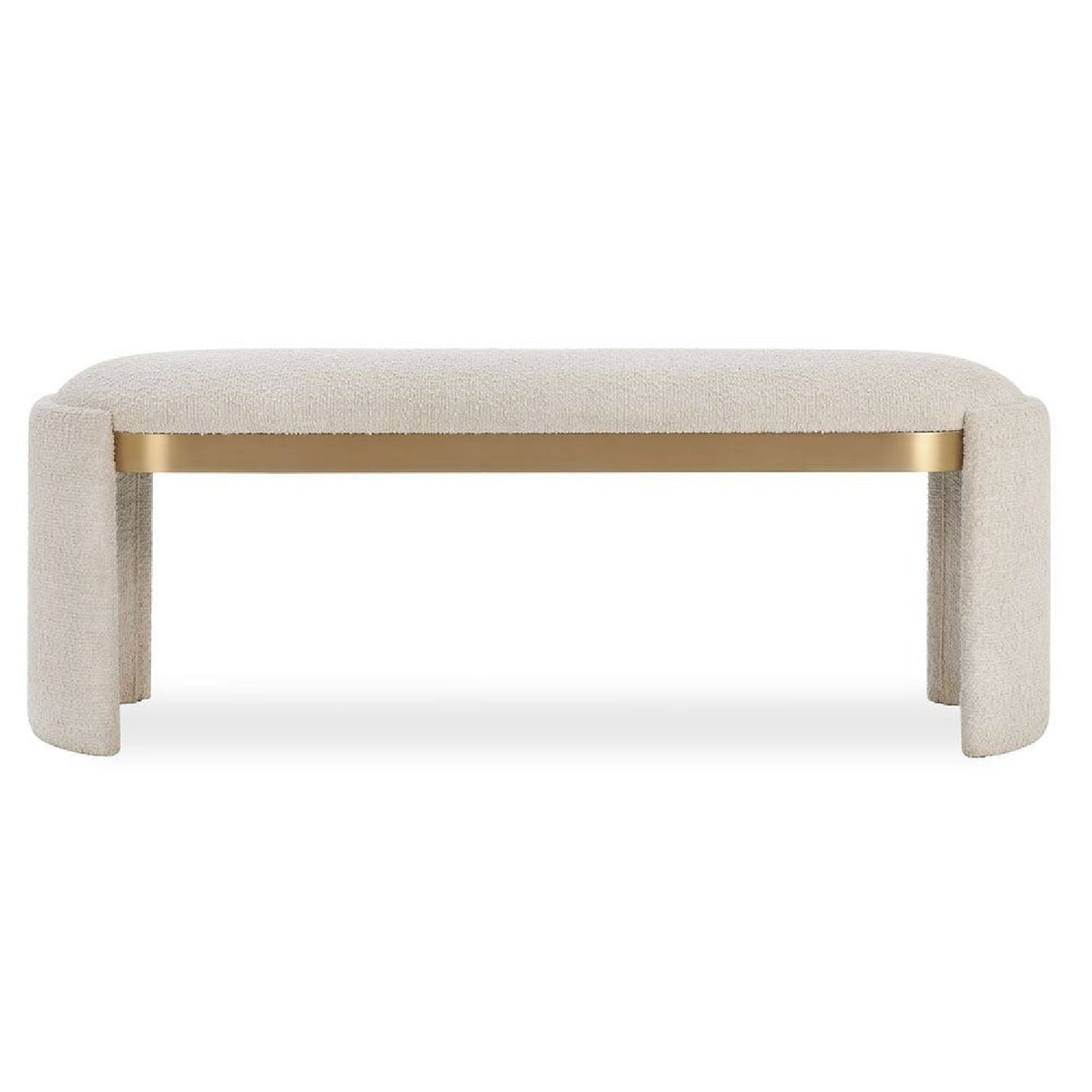 White Boucle Bench | Oroa.com