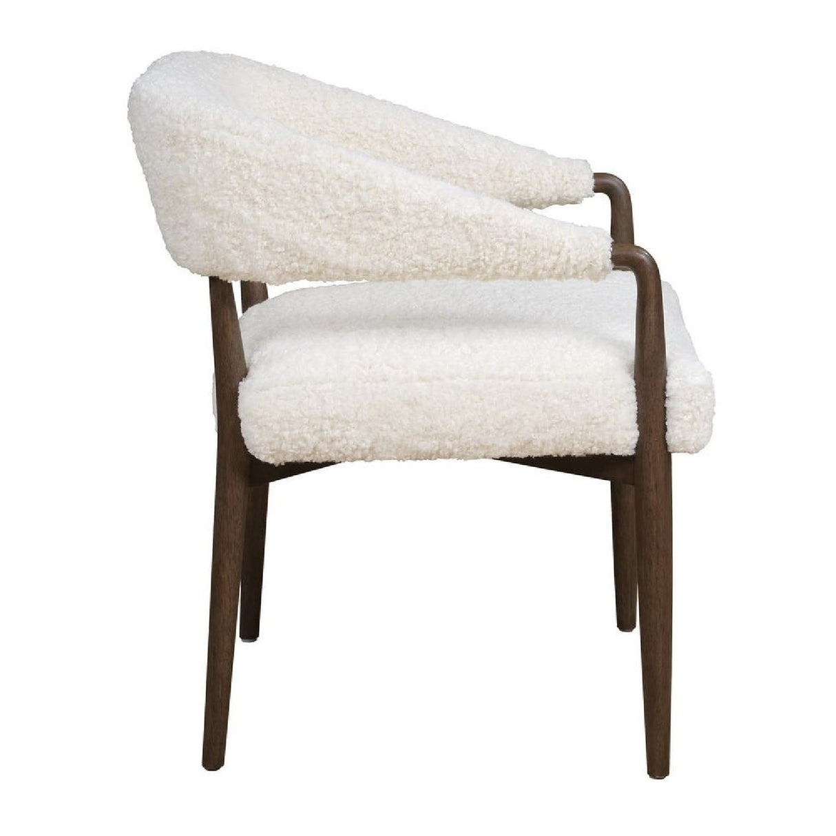 Cream Shearling Dining Chair | Oroa.com