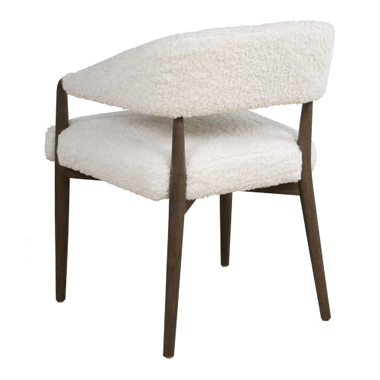 Cream Shearling Dining Chair | Oroa.com