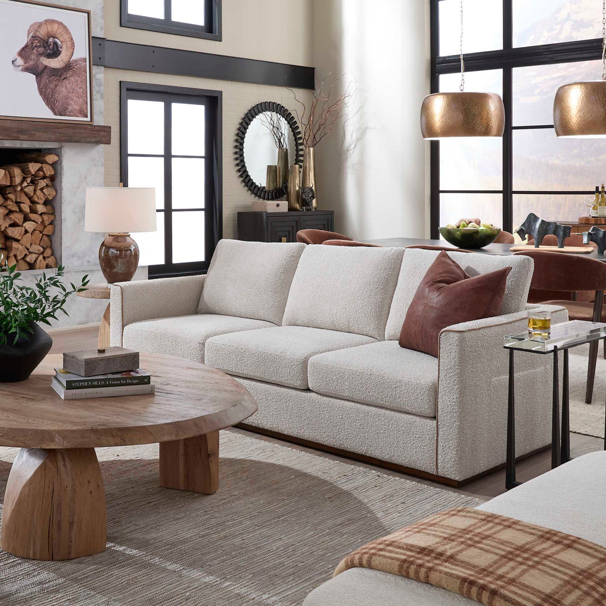 Modern European furniture - Gray Mahogany Outdoor 4-Seater Sofa - www.oroa.com | Oroa.com