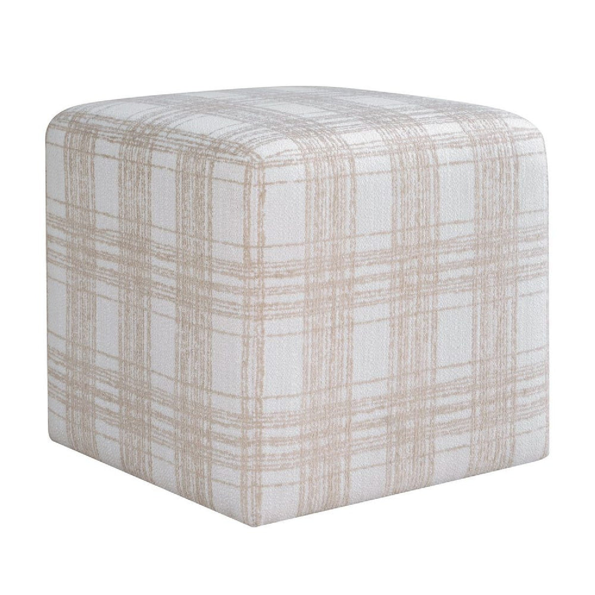 Chenille Cube Ottoman | Oroa.com