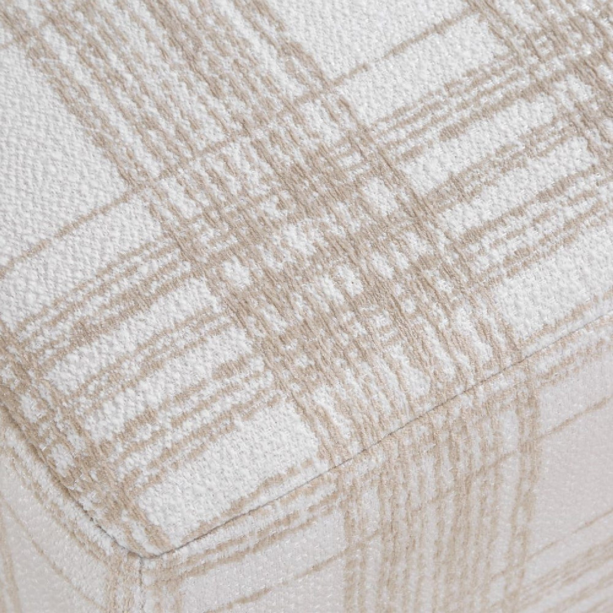 Chenille Cube Ottoman | Oroa.com