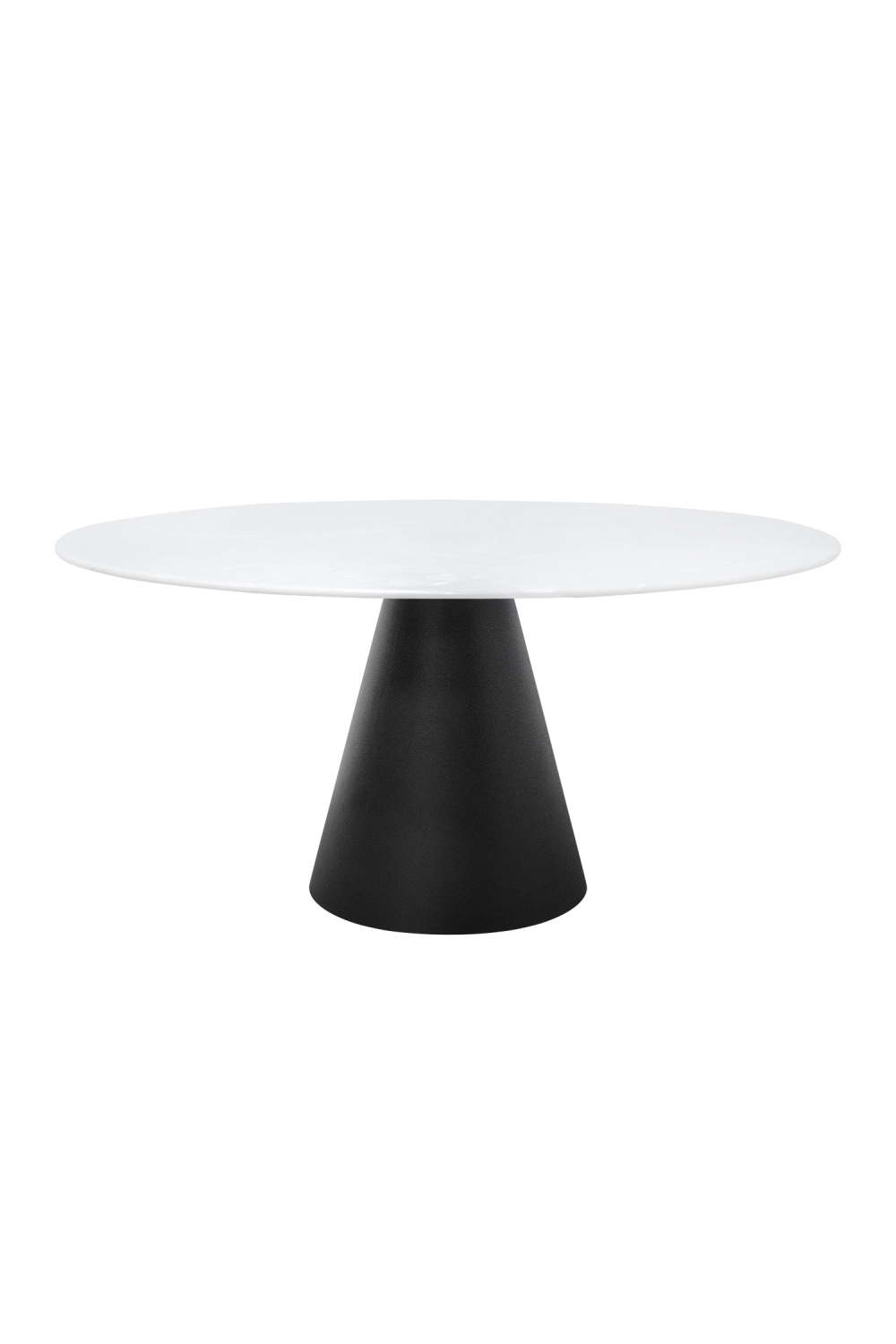 White Marble Pedestal Dining Table | Versmissen Cone | Oroa.com