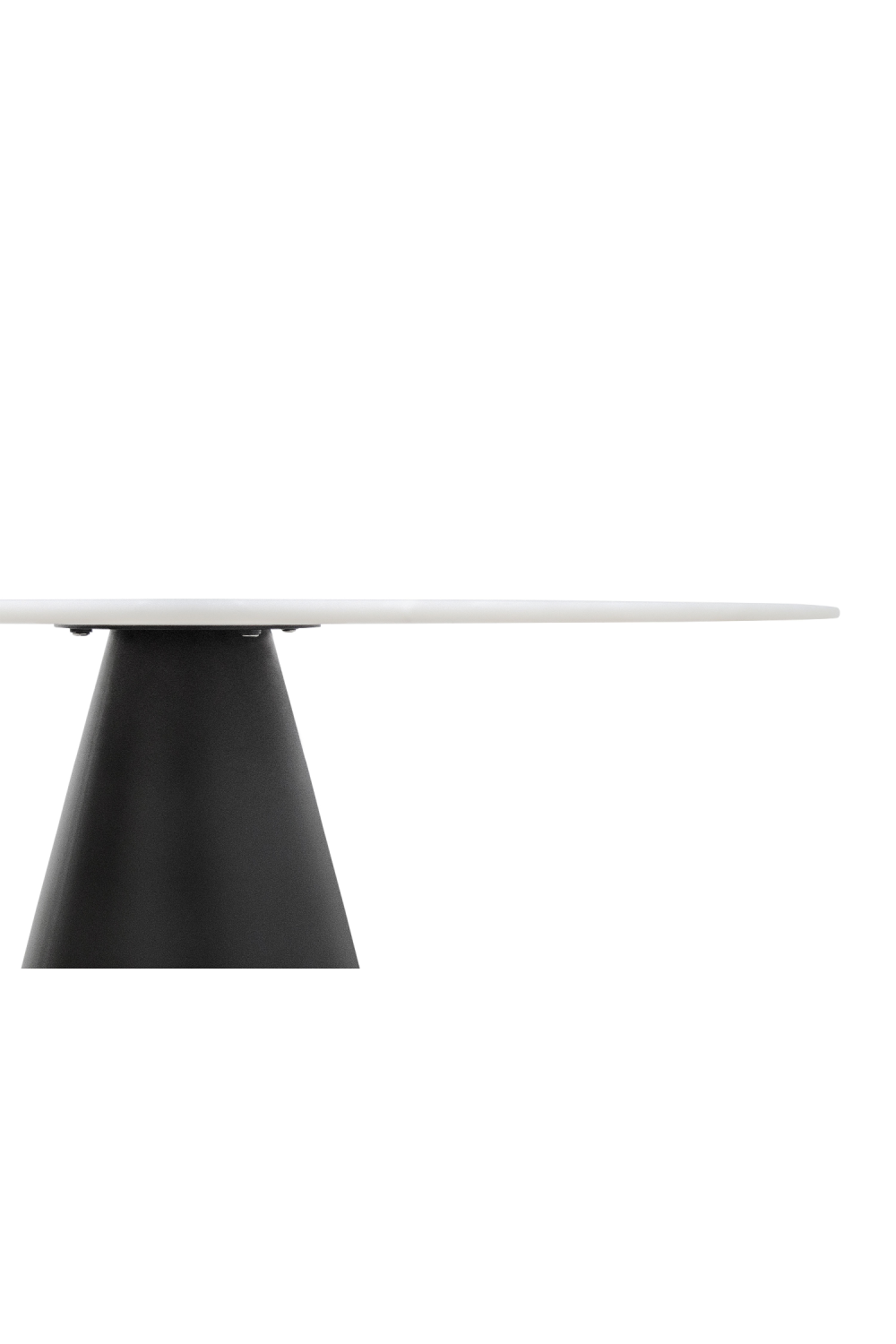 White Marble Pedestal Dining Table | Versmissen Cone | Oroa.com