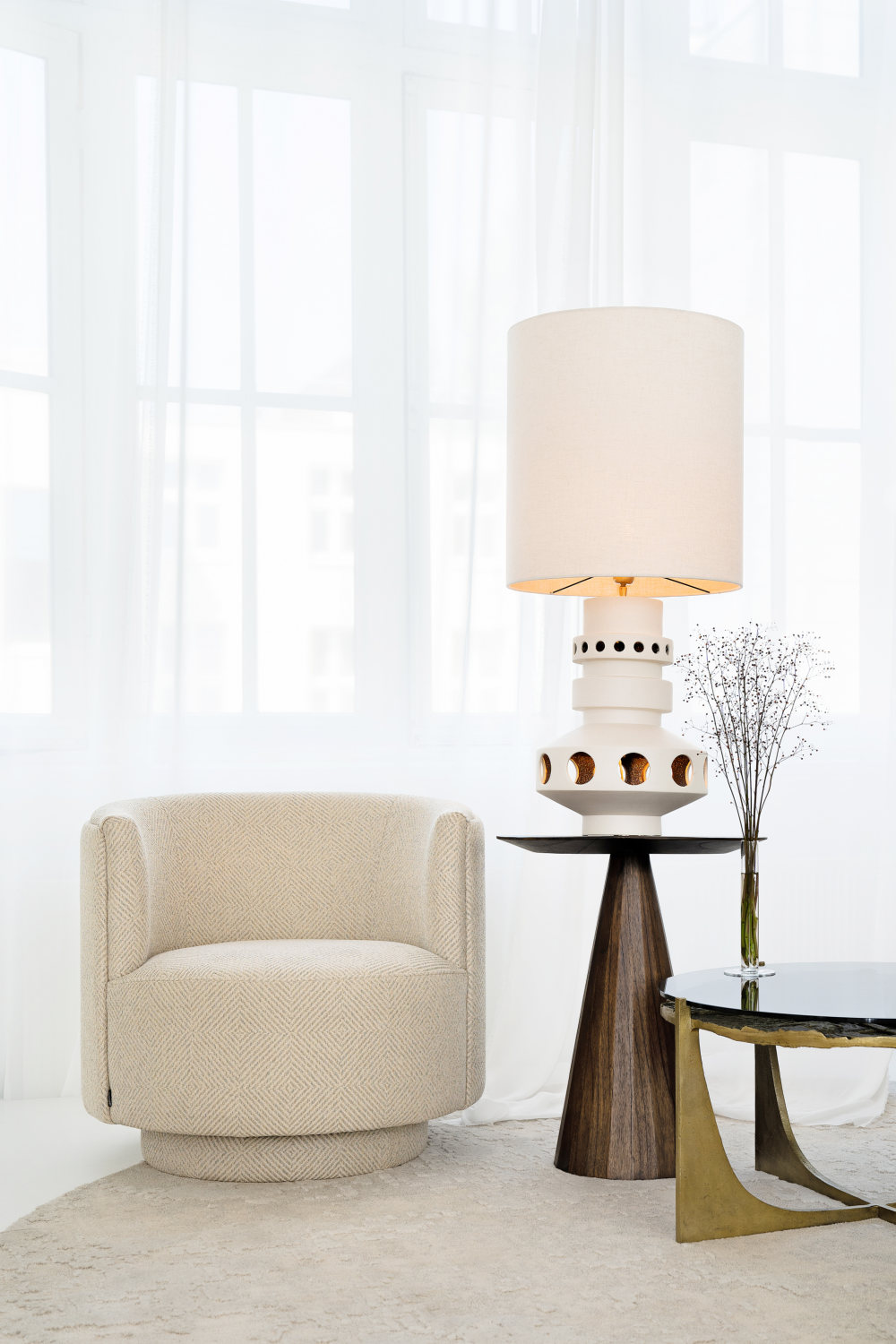 Wooden Pedestal Occasional Table | Versmissen Congo | Oroa.com