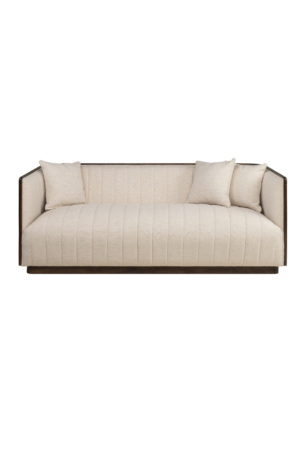 Beige Channeled Sofa | Versmissen Isabel | Oroa.com