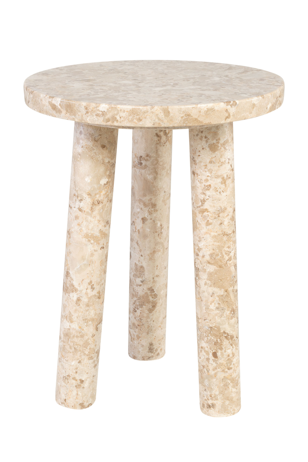 Cream Marble Tripod Occasional Table | Versmissen Tommy | Oroa.com