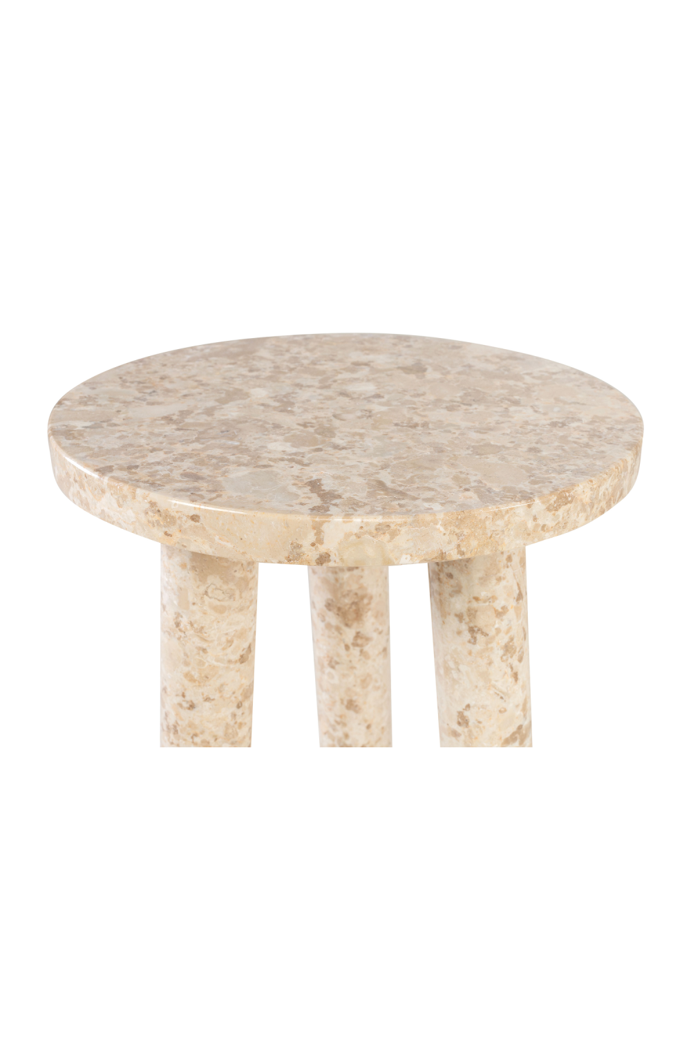Cream Marble Tripod Occasional Table | Versmissen Tommy | Oroa.com