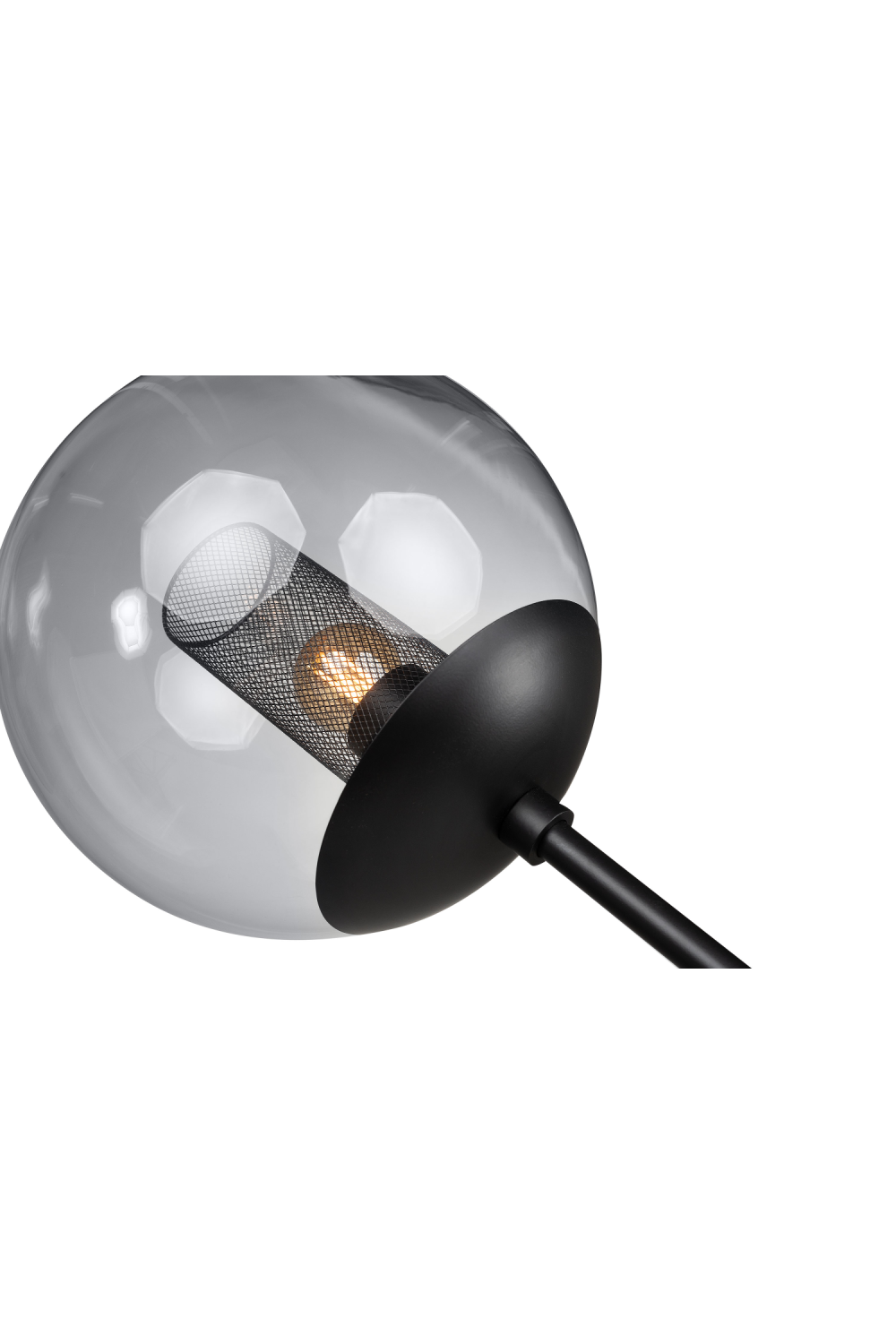 Smoked Glass Orb Floor Lamp | Versmissen Orbit | Oroa.com